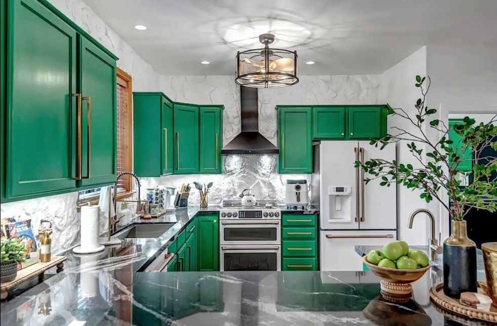 Emerald kitchen at Twin Pines